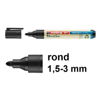 Edding EcoLine 31 flipchart marker zwart (1,5 - 3 mm rond) 4-31001 240355
