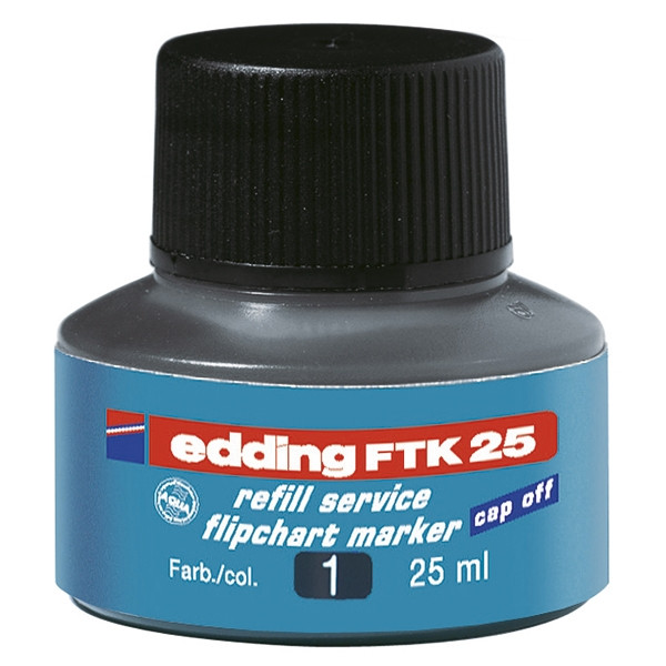 Edding FTK 25 navulinkt zwart 4-FTK25001 200954 - 1