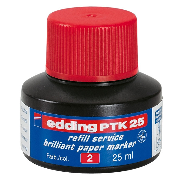 Edding PTK 25 navulinkt rood 4-PTK25002 239222 - 1