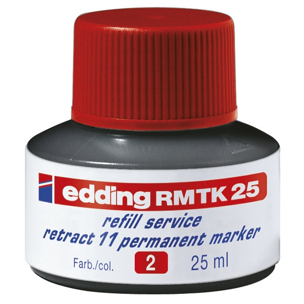 Edding RMTK 25 navulinkt rood (25 ml) 4-RMTK25002 200927 - 1