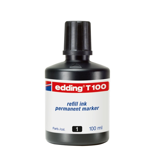 Edding T100 navulinkt zwart (100 ml) 4-T100001 200552 - 1