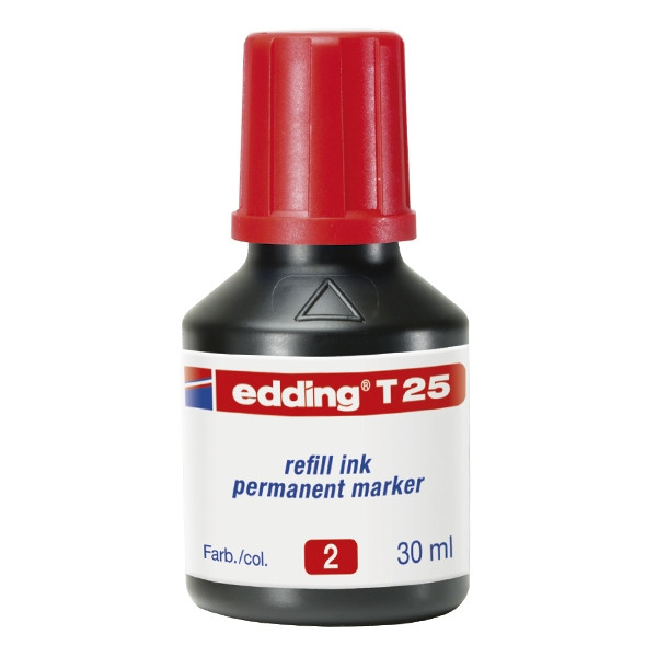 Edding T25 navulinkt rood (30 ml) 4-T25002 200917 - 1