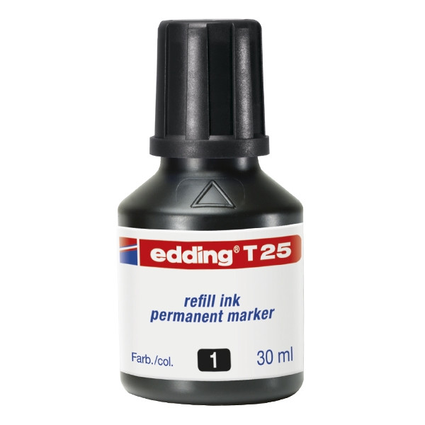 Edding T25 navulinkt zwart (30 ml) 4-T25001 200916 - 1