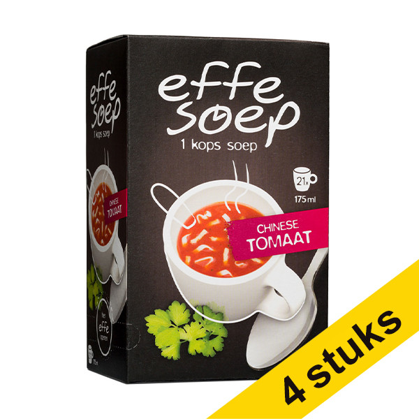 Effe Soep Aanbieding: 4x Effe Soep Chinese tomaat 175 ml (21 stuks)  423191 - 1