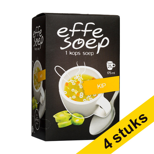 Effe Soep Aanbieding: 4x Effe Soep Kip 175 ml (21 stuks)  423192 - 1
