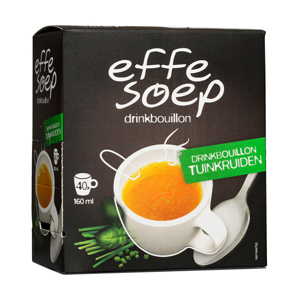 Effe Soep Tuinkruiden drinkbouillon 160 ml (40 stuks) 701016 423188 - 1