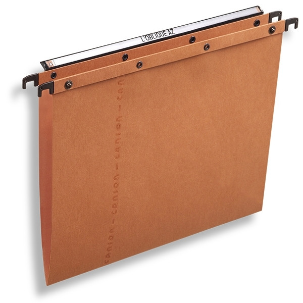 Elba AZO Ultimate hangmappen Folio - 365 mm met V-bodem oranje (25 stuks) 100330306 237515 - 1