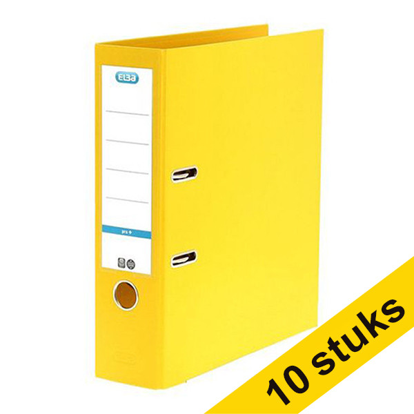 Elba Aanbieding: 10x Elba Smart Pro+ ordner A4 PP geel 80 mm 100202166GL10 237694 - 1