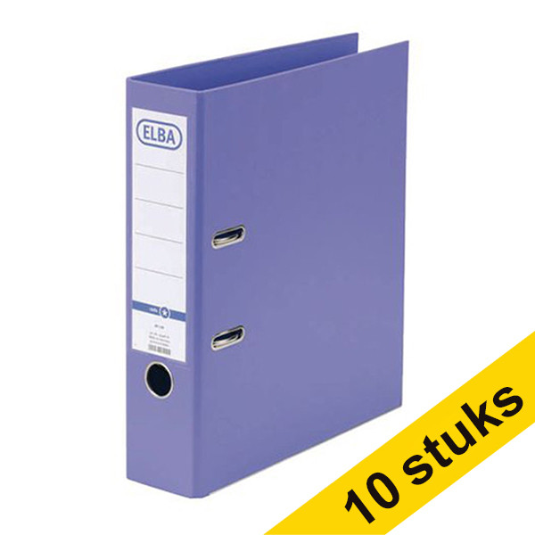 Aanbieding: 10x Elba Smart Pro+ ordner A4 plastic paars 80 mm 237701 - 1
