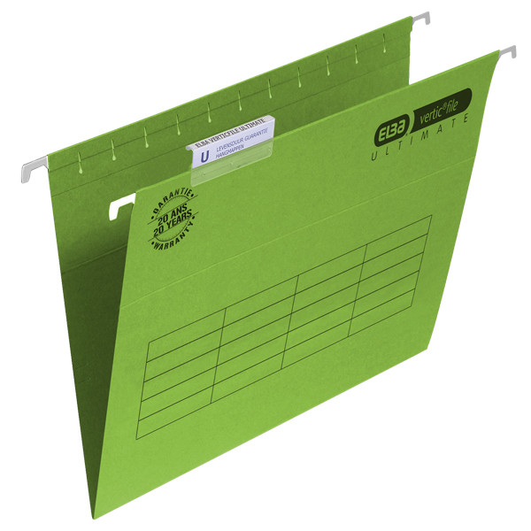 Elba Verticfile Ultimate hangmappen A4 - 330 mm met V-bodem groen (25 stuks) 100331101 237505 - 1