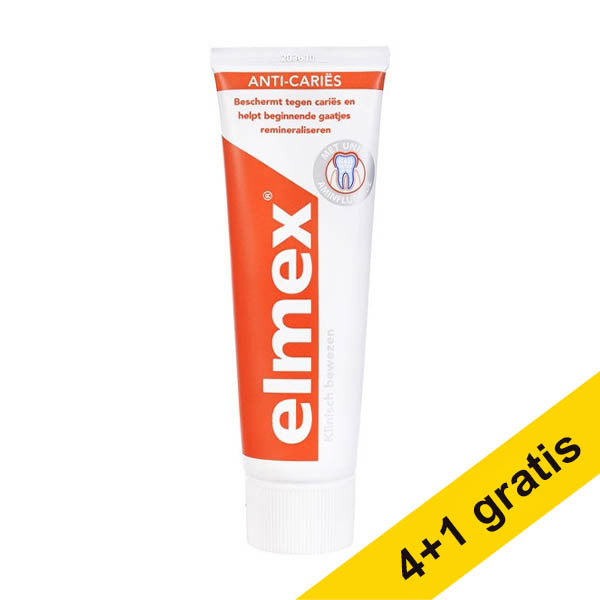 Aanbieding: 5x Elmex anti-cariës tandpasta (75 ml) SEL00299 - 1