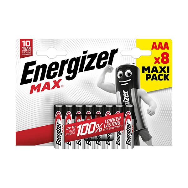 Energizer Max AAA Alkaline Batterij (8 stuks) 298102 - 1