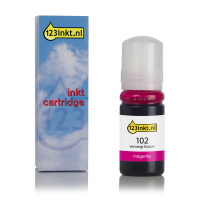 Epson 102 inktfles magenta (123inkt huismerk) C13T03R340C 027175