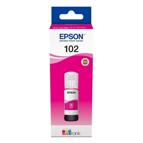 Epson 102 inktfles magenta (origineel) C13T03R340 027174 - 1