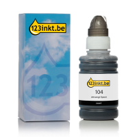 Epson 104 inktfles zwart (123inkt huismerk) C13T00P140C 052083