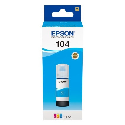 Epson 104 inkttank cyaan (origineel) C13T00P240 052084 - 1