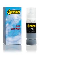 Epson 108 inkttank zwart (123inkt huismerk) C13T09C14AC 052207