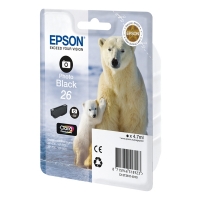 Epson 26XL (T2631) inktcartridge foto zwart hoge capaciteit (origineel) C13T26314010 C13T26314012 902477