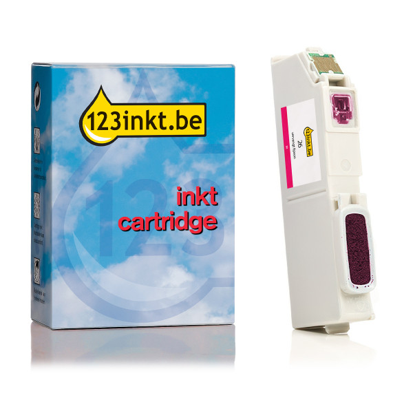 Epson 26 (T2613) inktcartridge magenta (123inkt huismerk) C13T26134010C C13T26134012C 026503 - 1