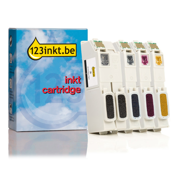 Epson 26 (T2616) multipack 4 kleuren (123inkt huismerk) C13T26164010C 026507 - 1