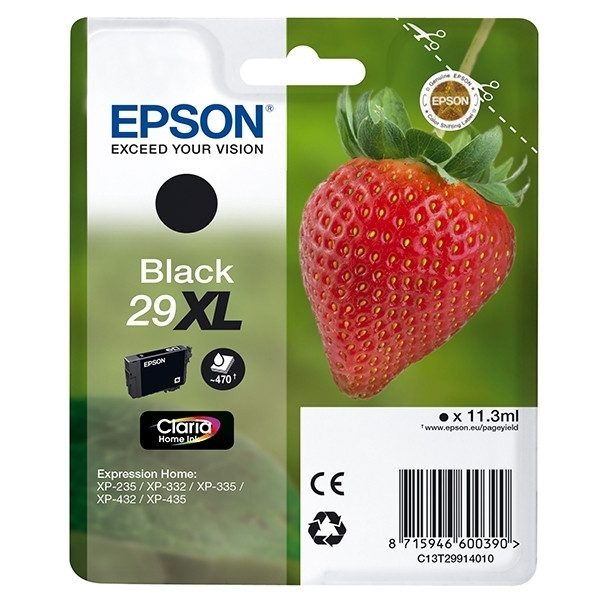 Epson 29XL (T2991) inktcartridge zwart hoge capaciteit (origineel) C13T29914010 C13T29914012 026830 - 1