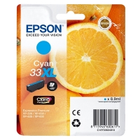 Epson 33XL (T3362) inktcartridge cyaan hoge capaciteit (origineel) C13T33624010 C13T33624012 026858