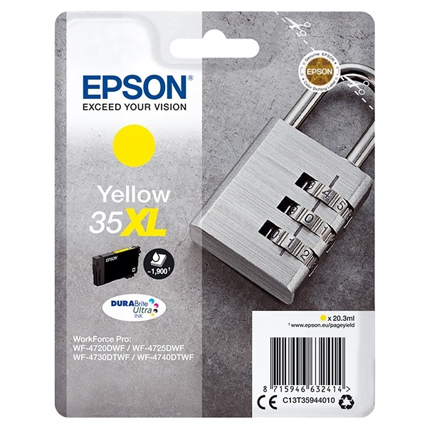 Epson 35XL (T3594) inktcartridge geel hoge capaciteit (origineel) 027040 - 1