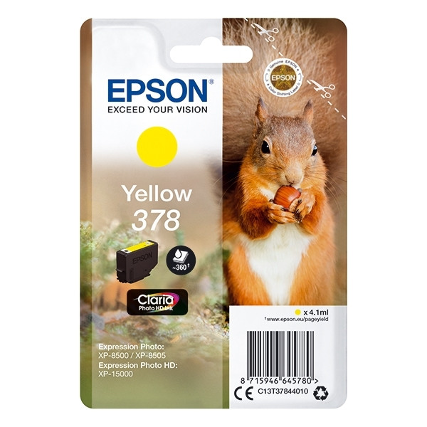 Epson 378 inktcartridge geel (origineel) C13T37844010 027104 - 1