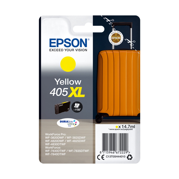 Epson 405XL (T05H4) inktcartridge geel hoge capaciteit (origineel) C13T05H44010 C13T05H44020 083552 - 1