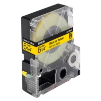 Epson LC-2YBP9 tape zwart op pastel geel 6 mm (origineel) C53S623401 083002