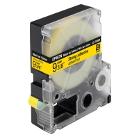 Epson LC-3YBW9 extra klevende tape zwart op geel 9 mm (origineel) C53S624404 083016