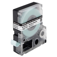 Epson LC-4TBW9 extra klevende tape zwart op transparant 12 mm (origineel) C53S625410 083040