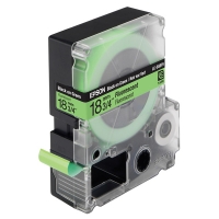 Epson LC-5GBF9 tape zwart op fluorescerend groen 18 mm (origineel) C53S626403 083064