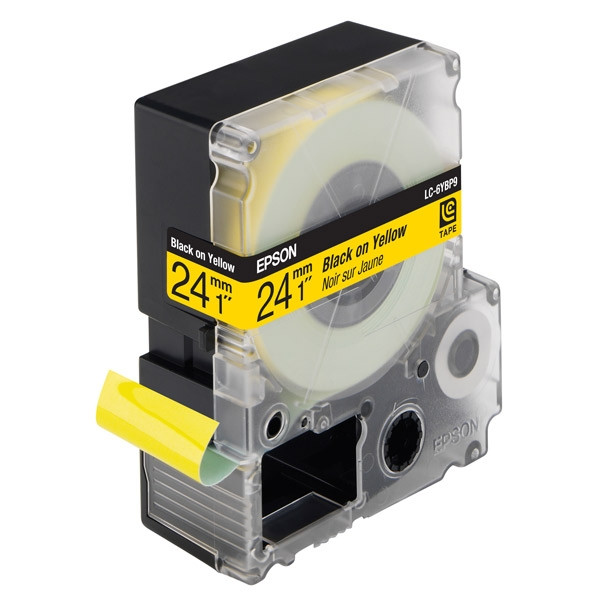 Epson LC-6YBP9 tape zwart op pastel geel 24 mm (origineel) C53S627401 083084 - 1
