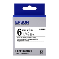 Epson LK-2WBN tape zwart op wit 6 mm (origineel) C53S652003 083162