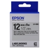 Epson LK-4SBE matte tape zwart op zilver 12 mm (origineel)