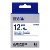 Epson LK-4WLN standard tape blauw op wit 12 mm (origineel) C53S654022 083200