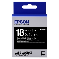 Epson LK-5BWV levendige tape wit op zwart 18 mm (origineel) C53S655014 083252