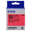 Epson LK-5RBP tape zwart op pastel rood 18 mm (origineel)