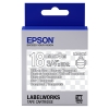 Epson LK-5TWN tape wit op transparant 18 mm (origineel)