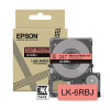 Epson LK-6RBJ matte tape zwart op rood 24 mm (origineel) 084404 - 1