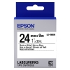 Epson LK-6WBN standard tape zwart op wit 24 mm (origineel)