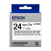 Epson LK-6WBVN tape zwart op wit 24 mm (origineel) C53S656020 084354