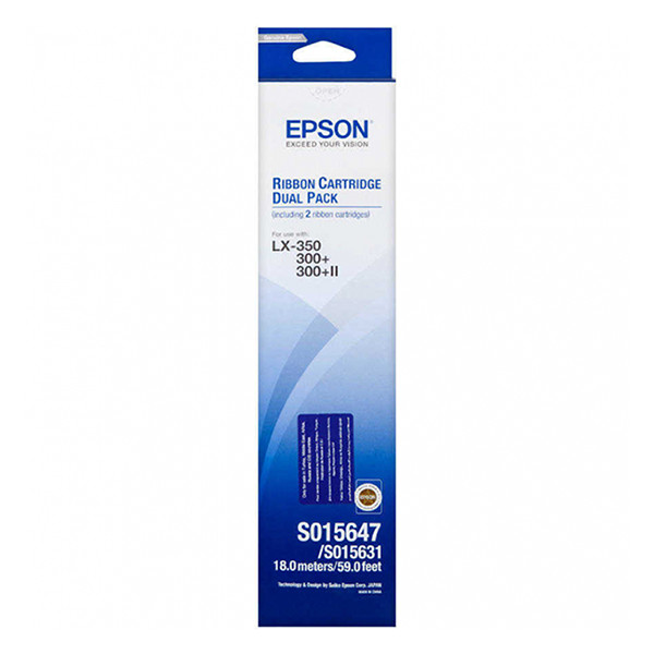 Epson S015647 inktlint zwart 2 stuks (origineel) 084314 - 1