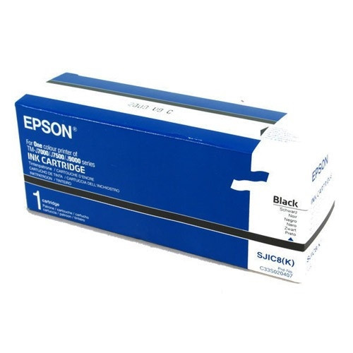 Epson S020407 (SJIC8) inktcartridge zwart (origineel) C33S020407 080164 - 1