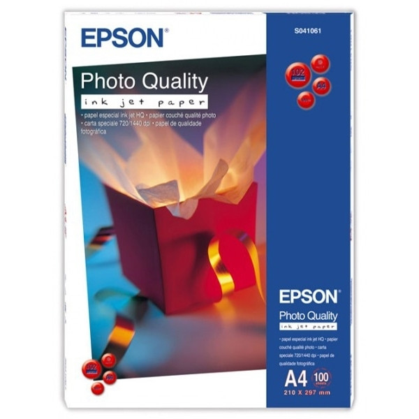 Epson S041061 photo quality inkjet paper 102 g/m² A4 (100 vellen) C13S041061 064620 - 1