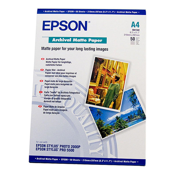 Epson S041342 archival matte paper 189 g/m² A4 (50 vellen) C13S041342 064610 - 1