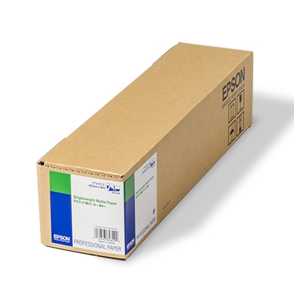 Epson S041746 Singleweight Matte Paper Roll 432 mm (17 inch) x 40 m (120 g/m²) C13S041746 151200 - 1