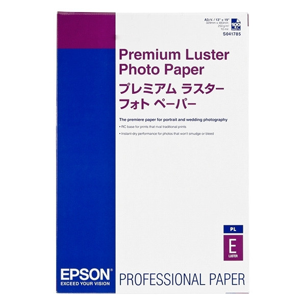 Epson S041785 premium luster photo paper 260 g/m² A3+ (100 vellen) C13S041785 150336 - 1