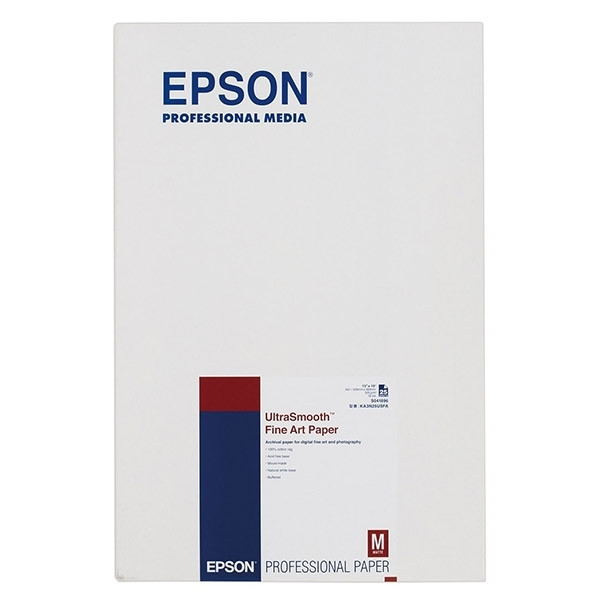 Epson S041896 Ultrasmooth Fine Art Paper 325 g/m² A3+ (25 vellen) C13S041896 153052 - 1